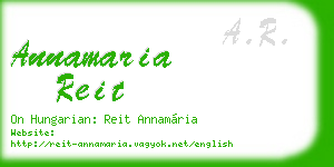 annamaria reit business card